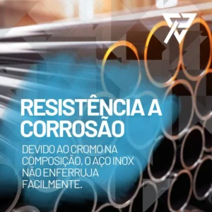 Resistência a Corrosão: Devido ao cromo na composição, o AÇO INOX não enferruja facilmente. 1 resistencia