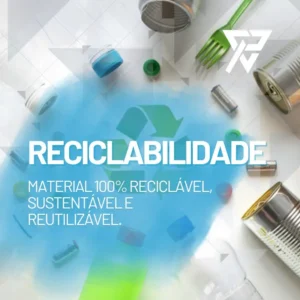 Reciclabilidade Material 100% reciclável, sustentável e reutilizável-img